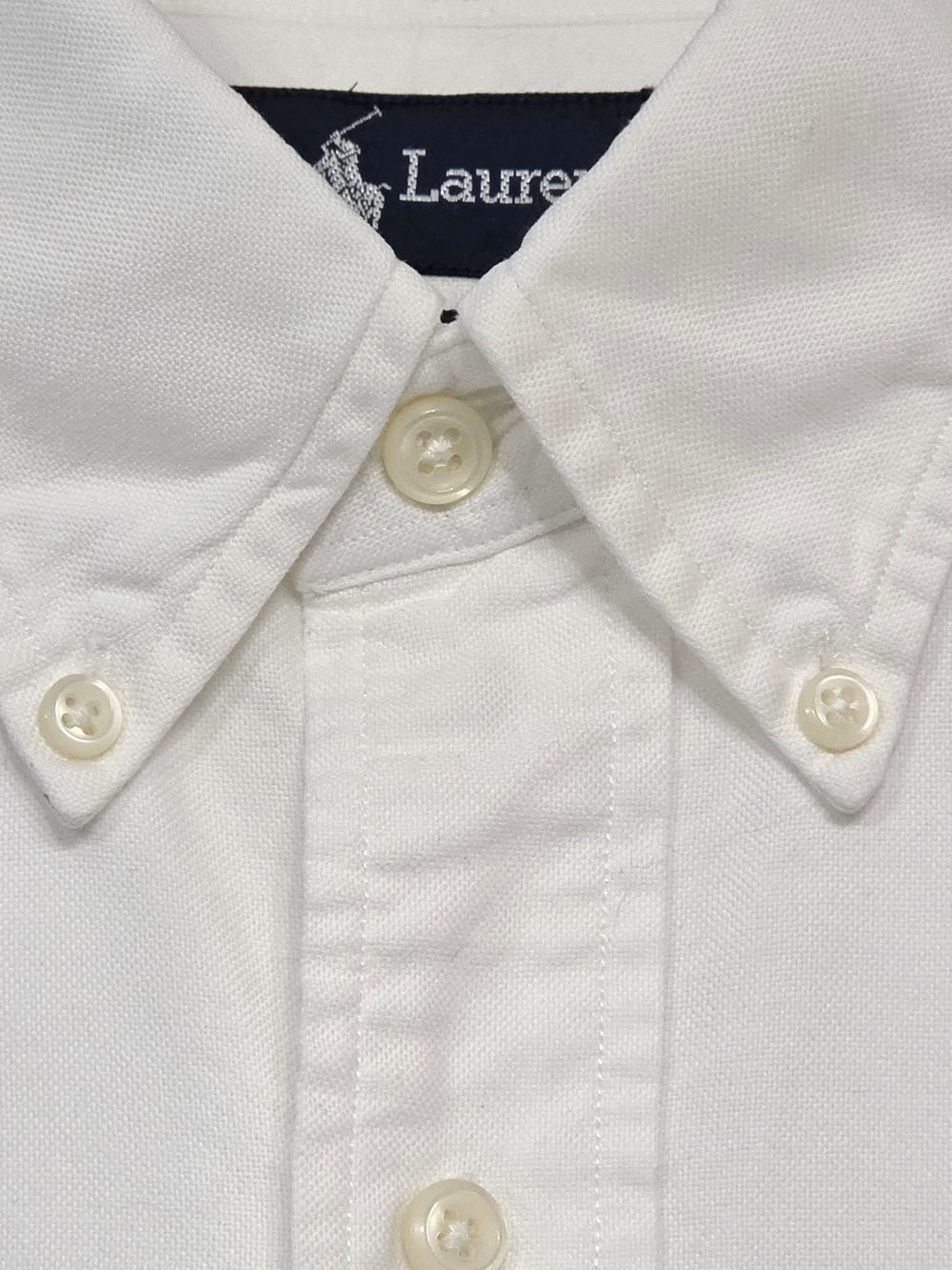 Ralph Lauren Tilden White Oxford Button Down Shirt Colorful Pony Logo Men's XL - Picture 3 of 11